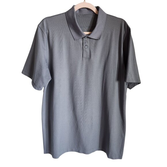 Lululemon Shirt Men's Blue XL Short Sleeve Polo OTC Office Travel Commute - Picture 1 of 9